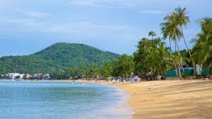 der Pier am Strand von Bo Phut